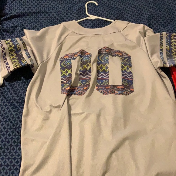 Baseball Jersey with 00 on back - Picture 2 of 2